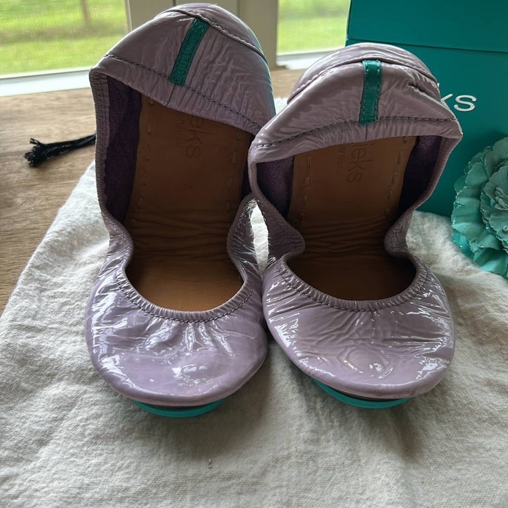 Tieks Patent Lavender Ballet Flat - Picture 2 of 4